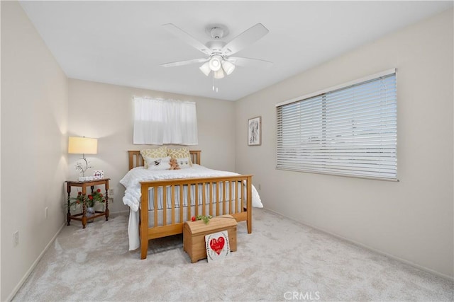 26480 Ridgemoor Rd, Menifee, CA 92586 - bedroom featuring light carpet and a ceiling fan