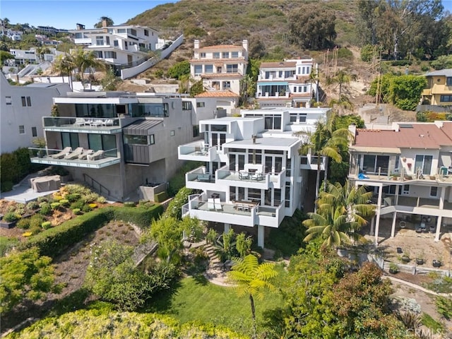 1061 Skyline Dr, Laguna Beach, CA 92651 - aerial view of residential area featuring a mountainous background