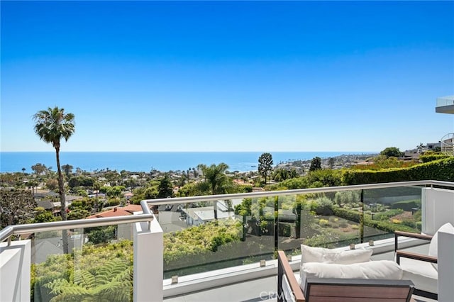 1061 Skyline Dr, Laguna Beach, CA 92651 - balcony featuring a water view
