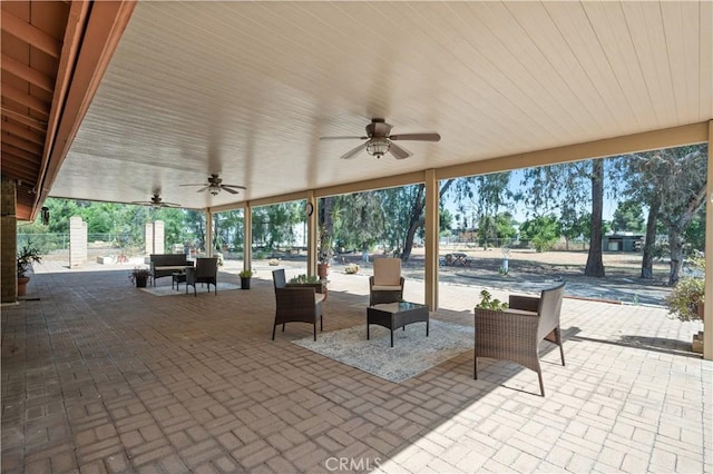 18561 Bert Rd, Riverside, CA 92508 - view of patio with ceiling fan