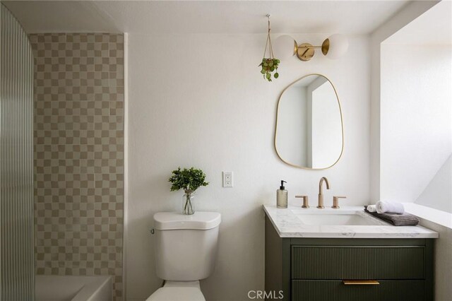 27984 St Bernard Ln, Lake Arrowhead, CA 92352 - bathroom featuring vanity and toilet