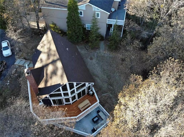 27984 St Bernard Ln, Lake Arrowhead, CA 92352 - view from above of property