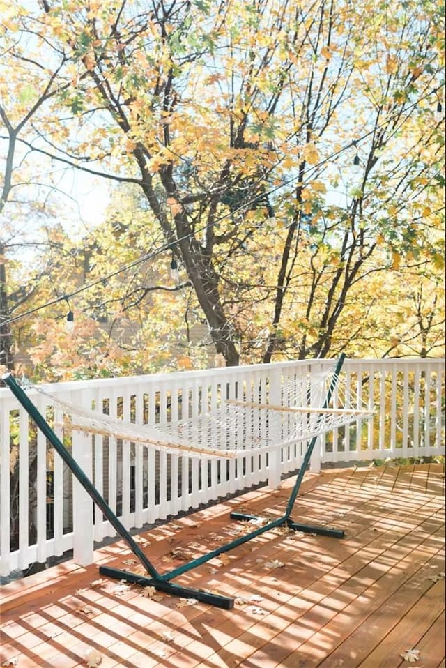 27984 St Bernard Ln, Lake Arrowhead, CA 92352 - view of wooden deck