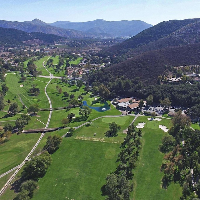 32423 Womsi Rd, Pauma Valley, CA 92061 - aerial overview of property's location featuring a mountainous background and a golf course