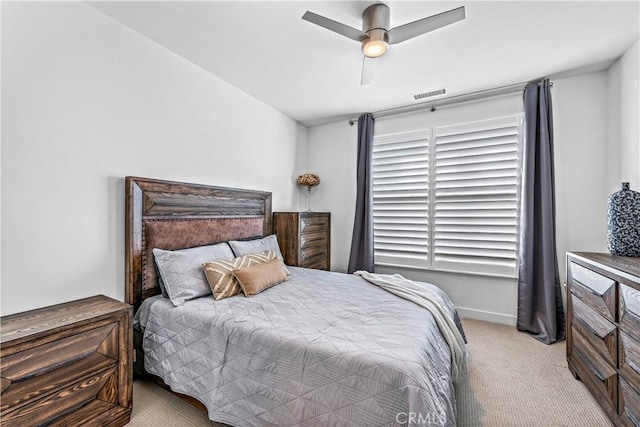 1309 Doheny Way, Dana Point, CA 92629 - bedroom with light carpet and a ceiling fan