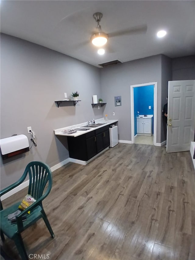 9313 Dearborn Ave, South Gate, CA 90280 - bar area featuring wood finished floors and baseboards