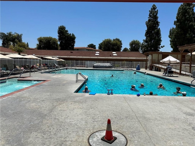 3110 Via Serena S Unit Q, Laguna Woods, CA 92637 - community pool featuring a patio area