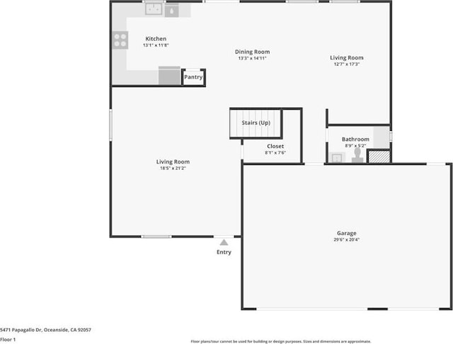 5471 Papagallo Dr, Oceanside, CA 92057 - view of floor plan / room layout