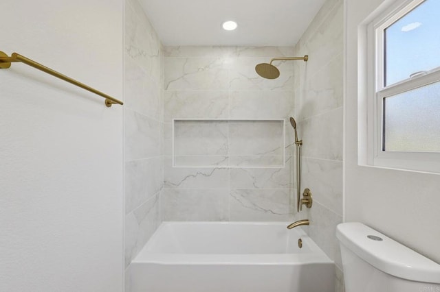 5471 Papagallo Dr, Oceanside, CA 92057 - full bath featuring shower / tub combination and recessed lighting