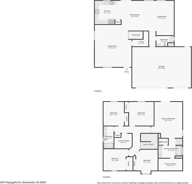 5471 Papagallo Dr, Oceanside, CA 92057 - view of property floor plan