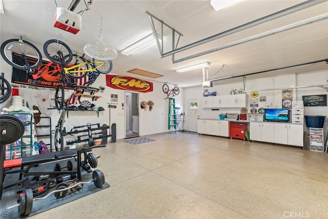 31735 Mesa View Dr, Menifee, CA 92584 - garage featuring a garage door opener