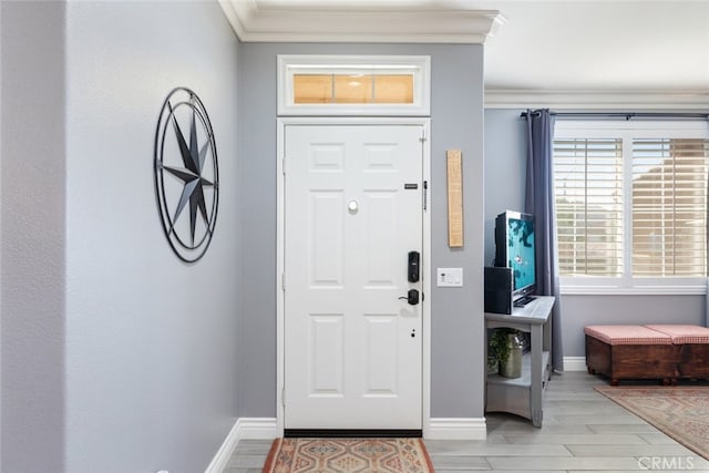 31735 Mesa View Dr, Menifee, CA 92584 - foyer entrance with ornamental molding and baseboards