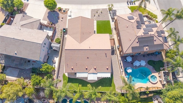 31735 Mesa View Dr, Menifee, CA 92584 - drone / aerial view of a pool
