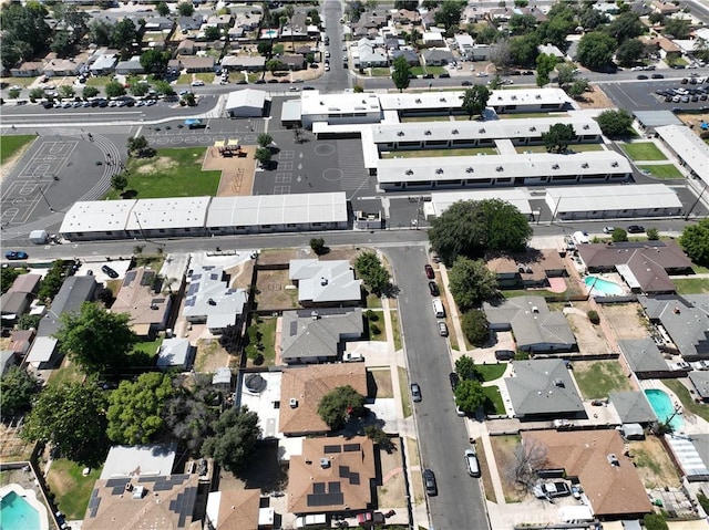 1004 Paloma St, Bakersfield, CA 93304 - aerial overview of property's location with nearby suburban area