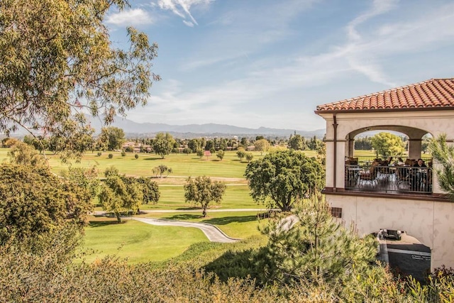 5371 Punta Alta Unit 2G, Laguna Woods, CA 92637 - view of grassy yard with a mountain view and golf course view