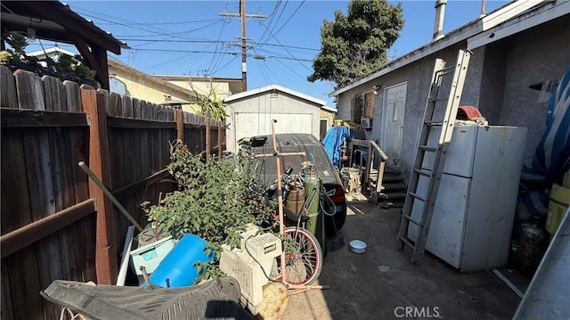 10218 Virginia Ave, South Gate, CA 90280 - view of yard featuring a storage unit