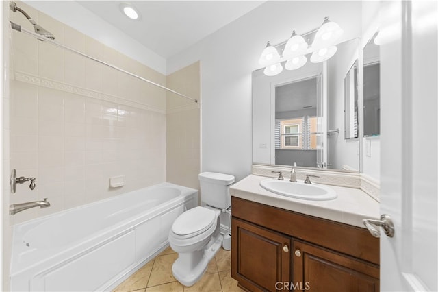 27684 Manor Hill Rd, Laguna Niguel, CA 92677 - bathroom featuring  shower combination, vanity, and tile patterned flooring
