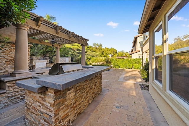 27684 Manor Hill Rd, Laguna Niguel, CA 92677 - view of patio / terrace featuring area for grilling and a pergola