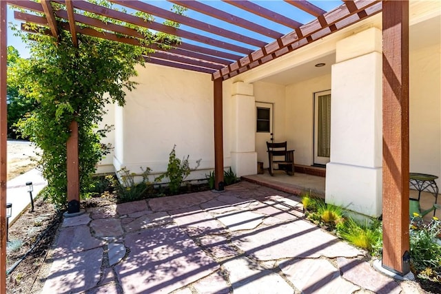 2911 Gilead Ln, Paso Robles, CA 93446 - view of patio / terrace with a pergola