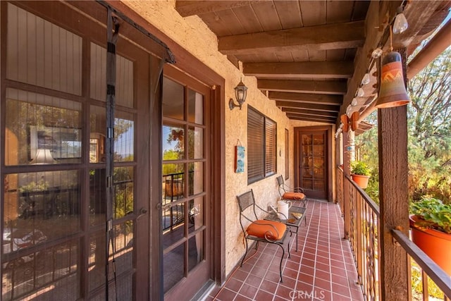 9349 Hartman Way, West Hills, CA 91304 - view of patio featuring french doors