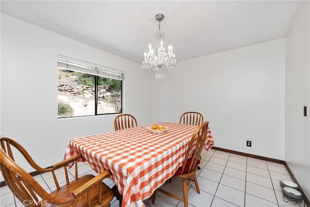 9349 Hartman Way, West Hills, CA 91304 - dining room with a chandelier and light tile patterned flooring