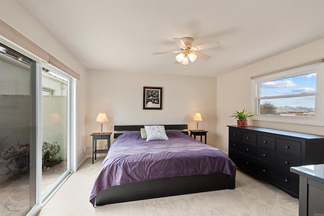 3621 Vista Campana S Unit 54, Oceanside, CA 92057 - bedroom featuring light colored carpet and ceiling fan