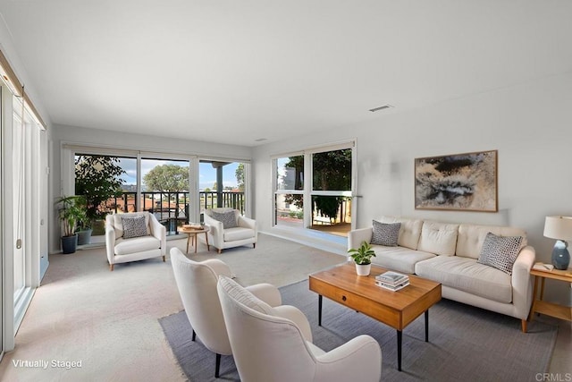 3621 Vista Campana S Unit 54, Oceanside, CA 92057 - living area featuring light colored carpet