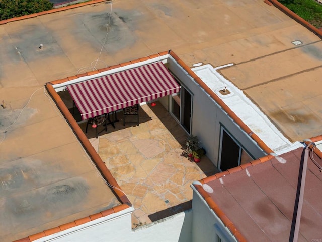 3621 Vista Campana S Unit 54, Oceanside, CA 92057 - exterior view of a rolled roof