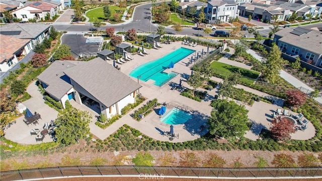 2371 Horseback Rd, Rancho Mission Viejo, CA 92694 - aerial view of residential area featuring a pool area