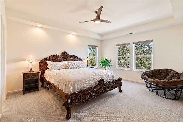 6600 San Gabriel Rd, Atascadero, CA 93422 - bedroom featuring light colored carpet and ceiling fan