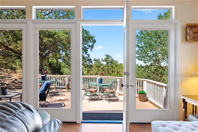 6600 San Gabriel Rd, Atascadero, CA 93422 - doorway featuring wood finished floors