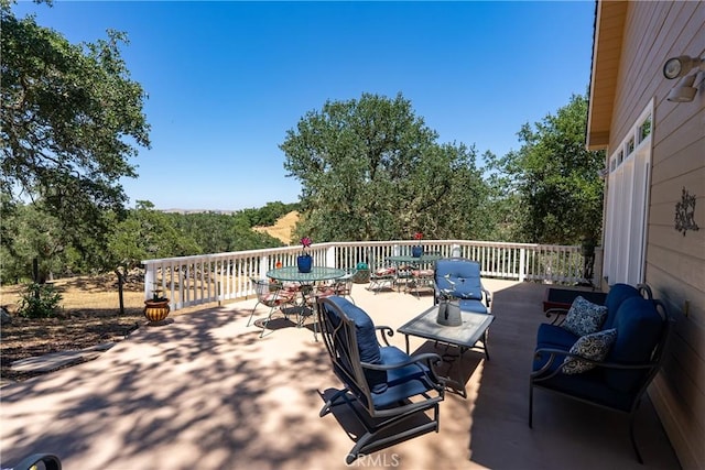 6600 San Gabriel Rd, Atascadero, CA 93422 - view of patio / terrace with outdoor dining area and an outdoor living space