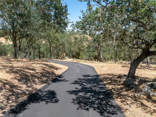 6600 San Gabriel Rd, Atascadero, CA 93422 - view of asphalt street featuring curbs and a view of trees