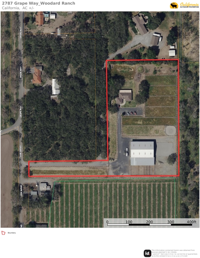 2787 Grape Way, Chico, CA 95973 - aerial map of property and surrounding area