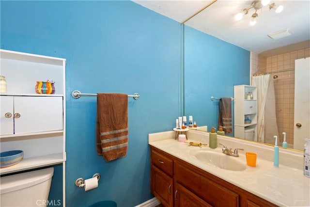 2734 Grove St, La Verne, CA 91750 - full bath with vanity and a shower with curtain