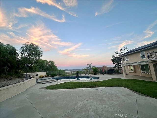 19861 Sunset Vista Rd, Walnut, CA 91789 - patio terrace at dusk with a patio area