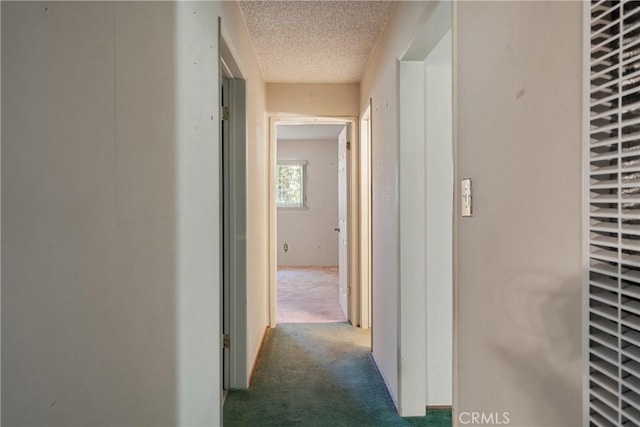 1359 W I St, Ontario, CA 91762 - hall featuring carpet flooring, a heating unit, and a textured ceiling