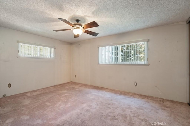 1359 W I St, Ontario, CA 91762 - unfurnished room featuring carpet, ceiling fan, and a textured ceiling