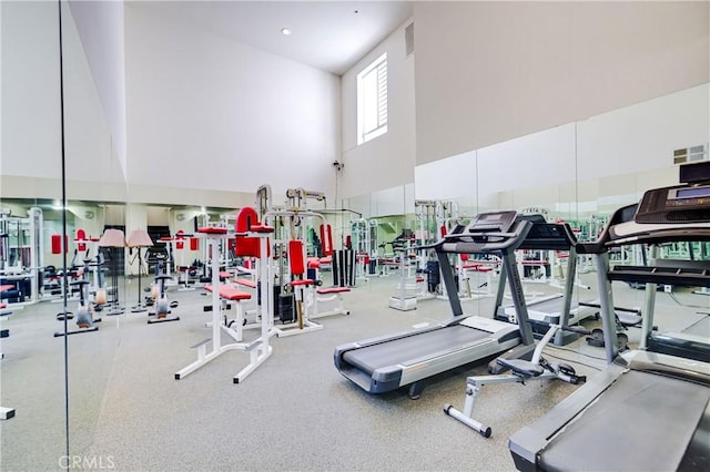 525 S Berendo St Unit 212, Los Angeles, CA 90020 - workout area featuring a towering ceiling