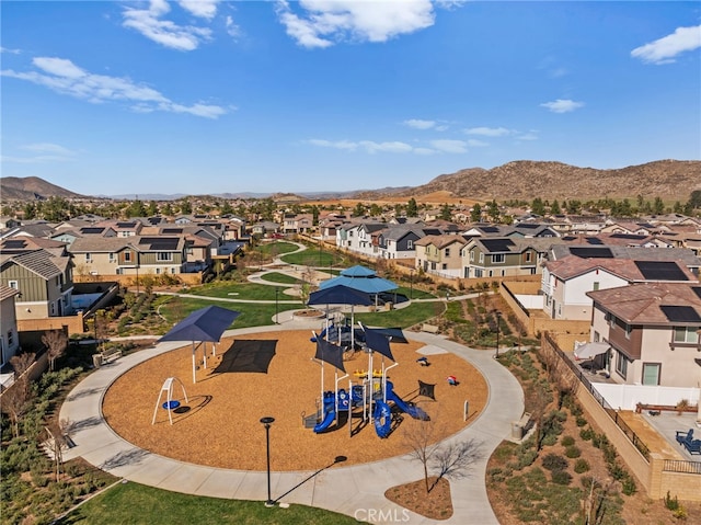 30181 Adrift Ln, Menifee, CA 92584 - aerial view of residential area with a park and mountains