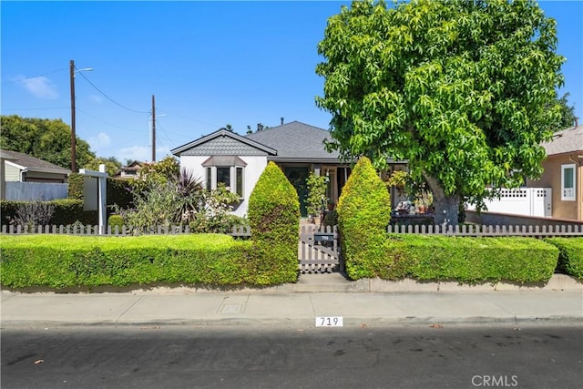 719 S Amstutz Ave, Anaheim, CA 92802 - view of front of property with a fenced front yard