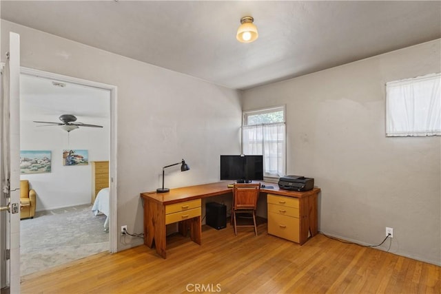 719 S Amstutz Ave, Anaheim, CA 92802 - office space featuring light wood-type flooring and a ceiling fan