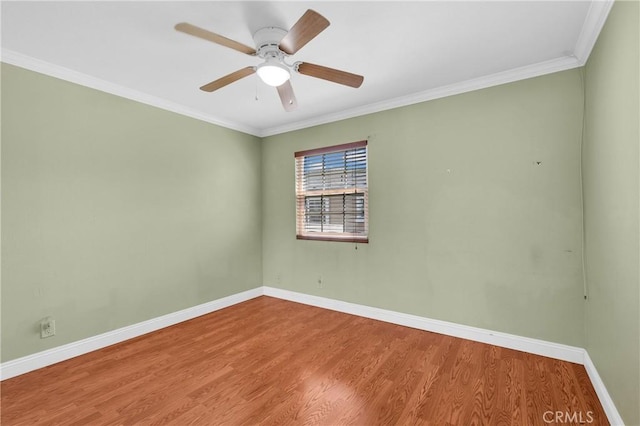 13303 Waco St Unit 62, Baldwin Park, CA 91706 - empty room with wood finished floors, a ceiling fan, and ornamental molding