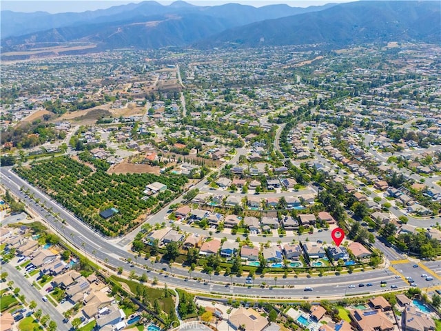 1555 Lupine Cir, Corona, CA 92881 - aerial view of property's location with mountains