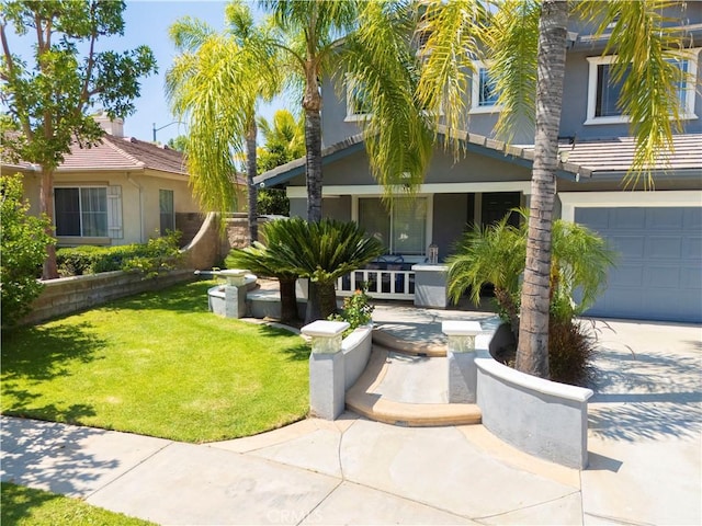 1555 Lupine Cir, Corona, CA 92881 - surrounding community featuring a lawn and a garage