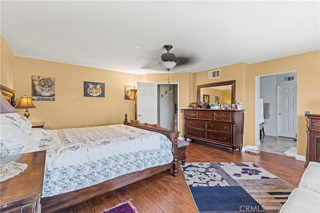 1555 Lupine Cir, Corona, CA 92881 - bedroom featuring wood finished floors and ceiling fan
