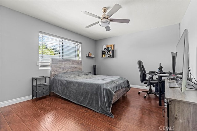 1555 Lupine Cir, Corona, CA 92881 - bedroom featuring dark wood-type flooring and a ceiling fan