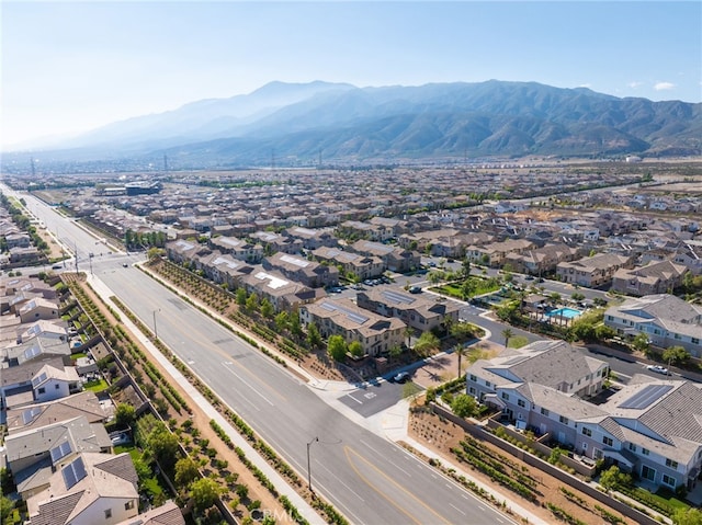 16502 Casa Grande Ave Unit 102, Fontana, CA 92336 - aerial perspective of suburban area with a mountain backdrop