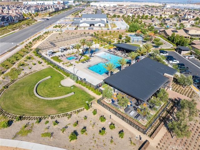 16502 Casa Grande Ave Unit 102, Fontana, CA 92336 - aerial view of a pool