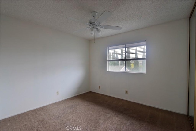 6186 Hefley St Unit 13, Westminster, CA 92683 - unfurnished room featuring carpet flooring, a textured ceiling, and a ceiling fan